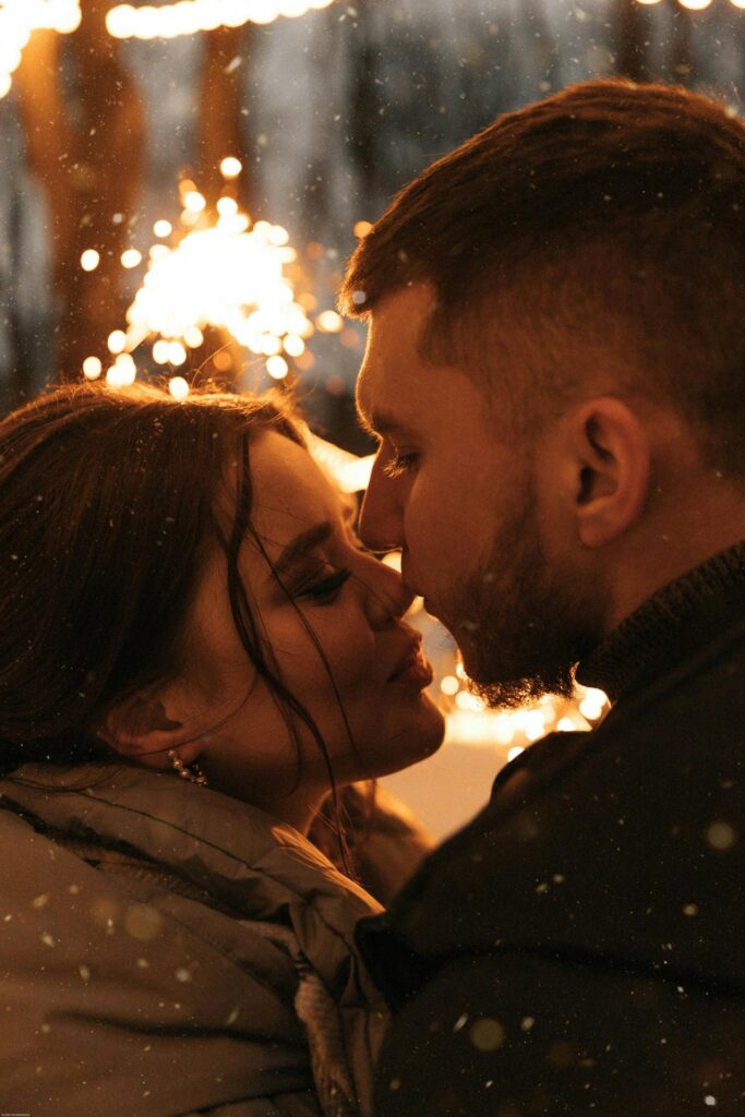 Love is like a spark that starts a fire